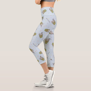 FRIENDS™   Polka Dot Central Perk Pattern Capri Leggings