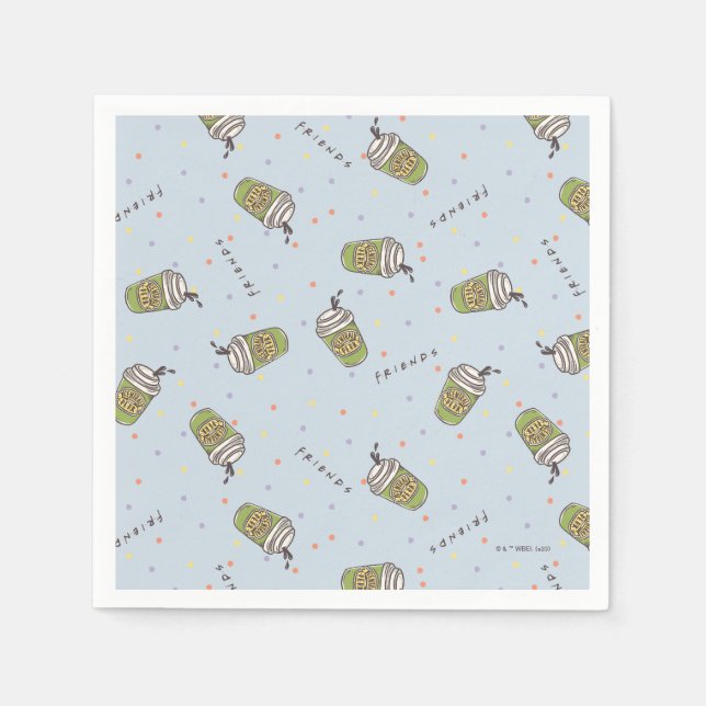 FRIENDS™ | Polka Dot Central Perk Pattern Napkin (Front)