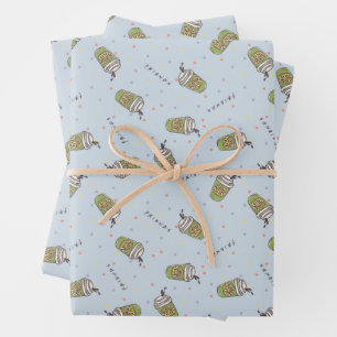 FRIENDS™   Polka Dot Central Perk Pattern Wrapping Paper Sheet