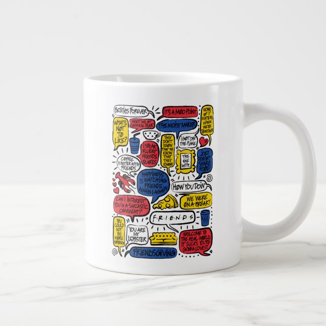 FRIENDS™ Quotes Large Coffee Mug (Right)