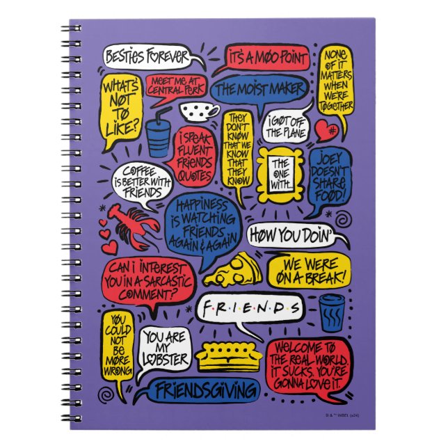FRIENDS™ Quotes Notebook (Front)