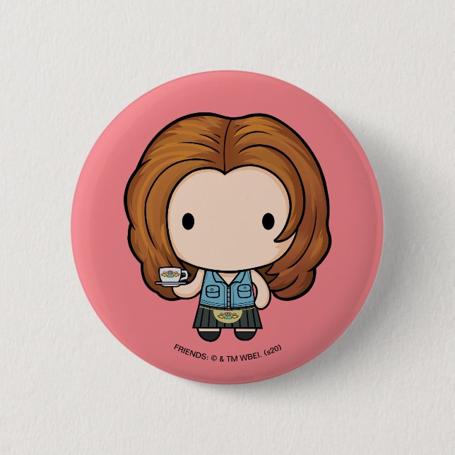 FRIENDS™ | Rachel Chibi 6 Cm Round Badge (Front)
