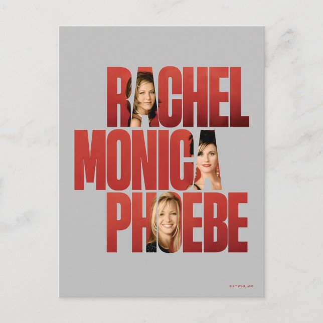 FRIENDS™ | Rachel, Monica & Phoebe Postcard (Front)