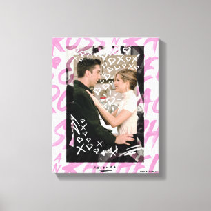 FRIENDS™   Ross And Rachel Doodled Hearts Canvas Print