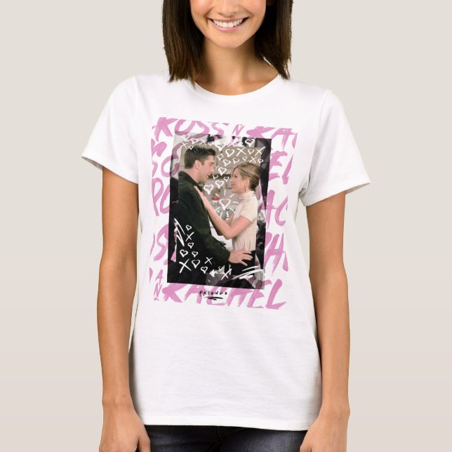 FRIENDS™ | Ross And Rachel Doodled Hearts T-Shirt (Front)