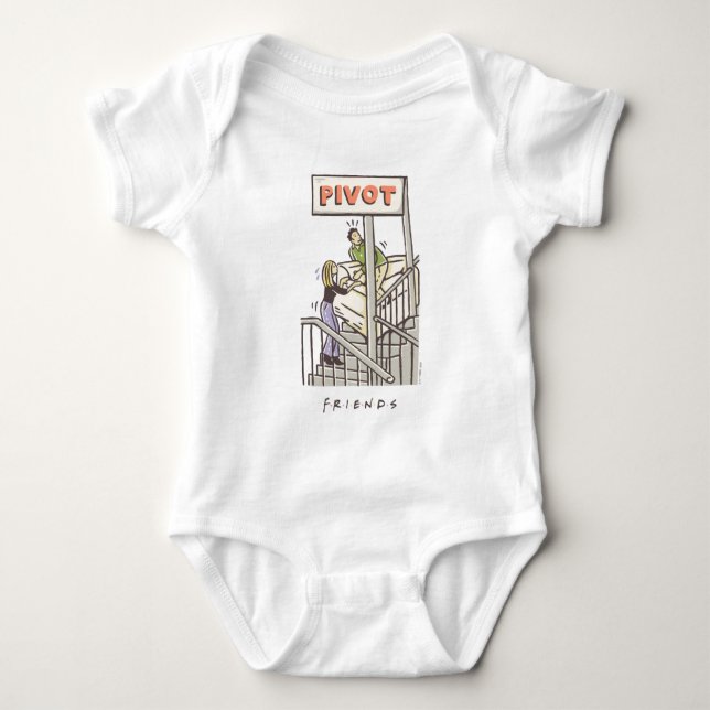 FRIENDS™ | Ross and Rachel PIVOT Baby Bodysuit (Front)