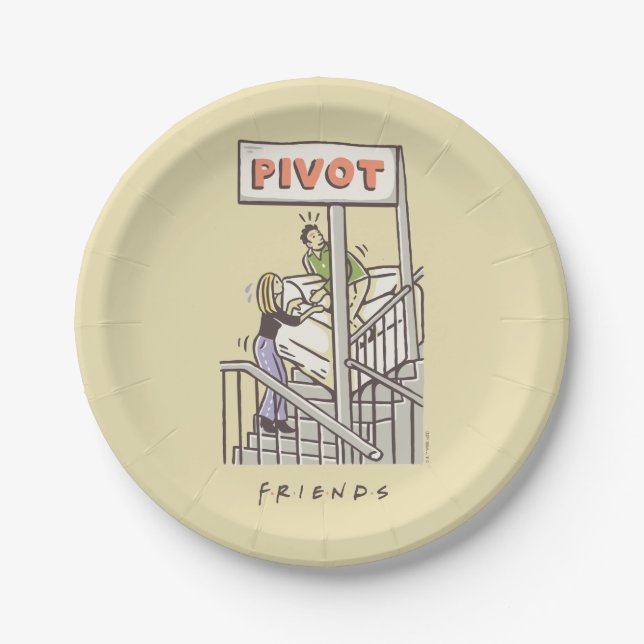 FRIENDS™ | Ross and Rachel PIVOT Paper Plate (Front)