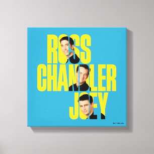 FRIENDS™ Ross, Chandler & Joey Canvas Print