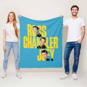 FRIENDS™   Ross, Chandler & Joey Fleece Blanket