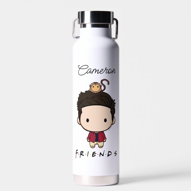FRIENDS™ | Ross Chibi | Add Your Name Water Bottle (Front)