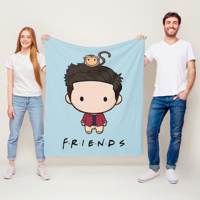 FRIENDS™ | Ross Chibi Fleece Blanket (In Situ)