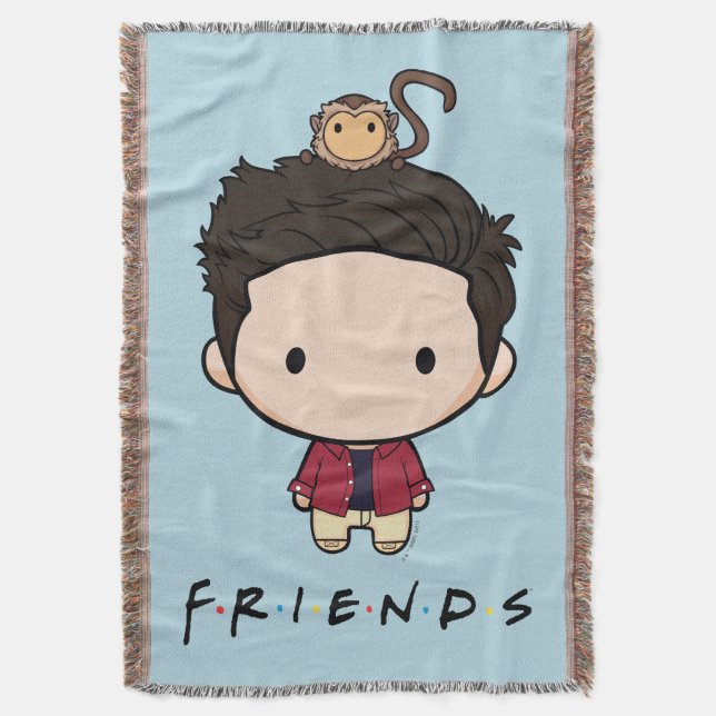 FRIENDS™ | Ross Chibi Throw Blanket (Front Vertical)