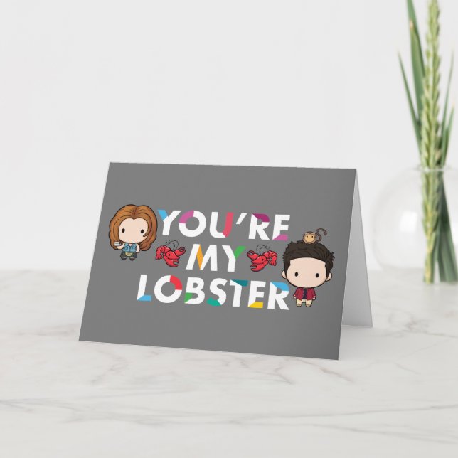 FRIENDS™ | Ross & Rachel  Lobster Chibi Card (Front)