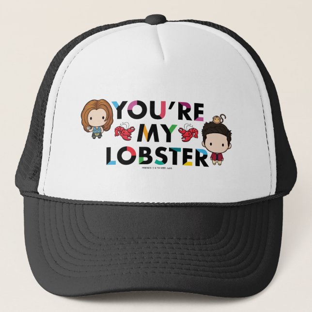 FRIENDS™ | Ross & Rachel  Lobster Chibi Trucker Hat (Front)