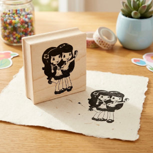 Friends Rubber Stamp