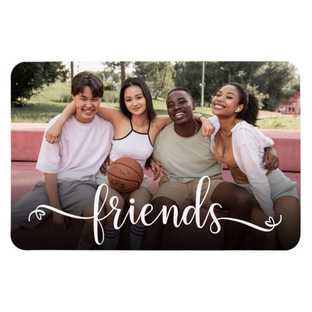 Friends Script Photo  Magnet (Horizontal)
