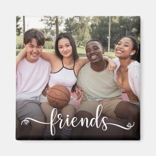 Friends Script Photo Magnet