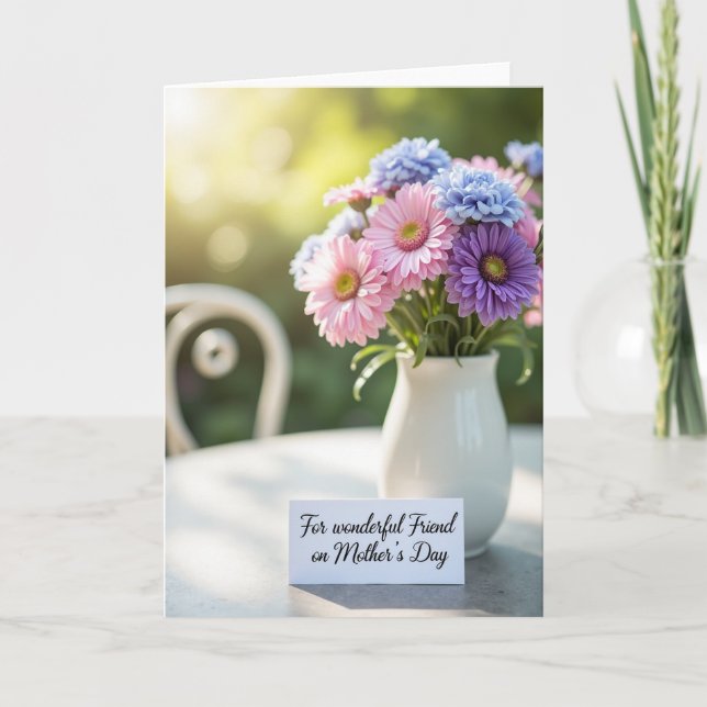 Friends Special Day Bouquet Card (Front)