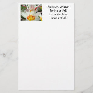 FRIENDS! STATIONERY Tulip Flowers Note Stationery