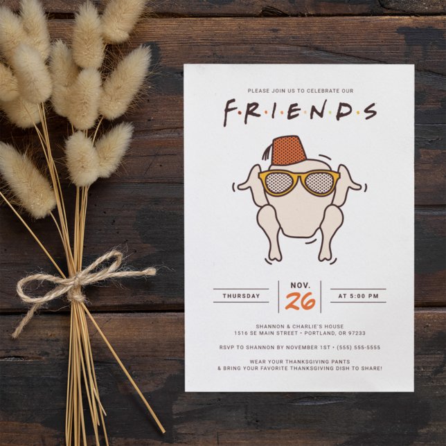 FRIENDS T.V. Series | Friendsgiving Party Invitation (Creator Uploaded)