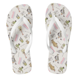 FRIENDS™ Tan Cartoon Pattern Jandals
