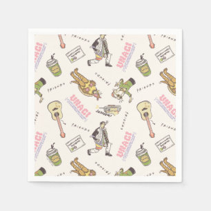 FRIENDS™ Tan Cartoon Pattern Napkin