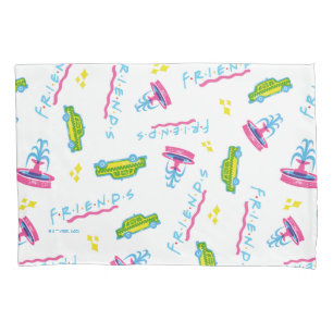 FRIENDS™ Taxi and Water Fountain Pattern Pillowcase