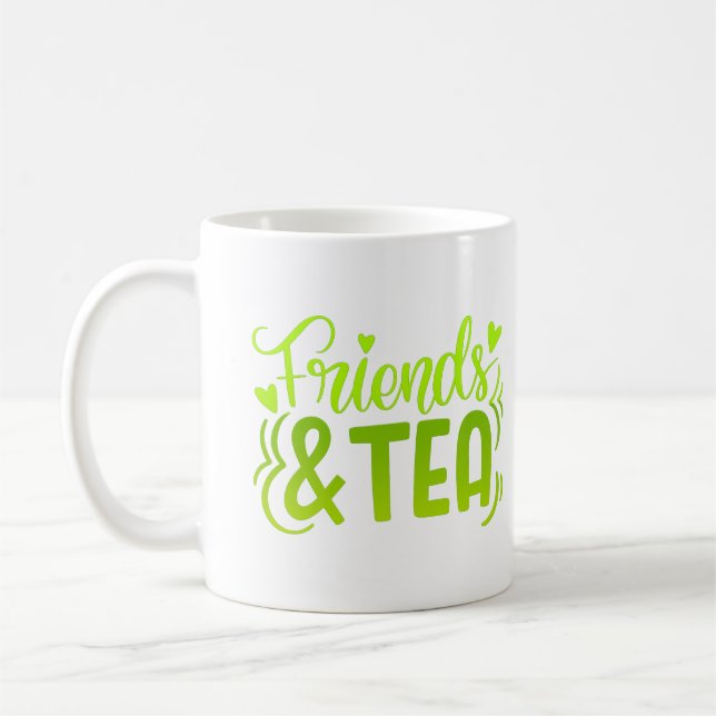 friends & tea coffee mug (Left)
