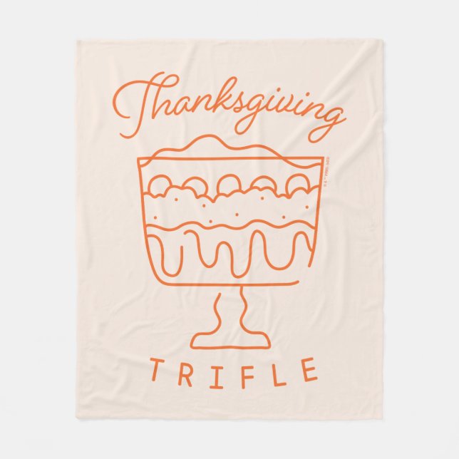 FRIENDS™ | Thanksgiving Trifle Fleece Blanket (Front)