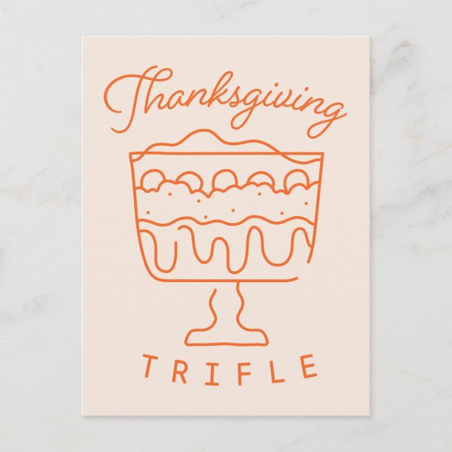 FRIENDS™ | Thanksgiving Trifle Invitation Postcard (Front)