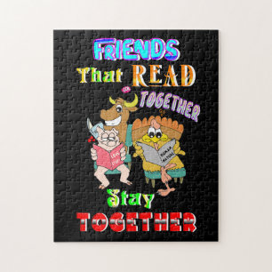 Friends That Read Together Stay Together Jigsaw Puzzle