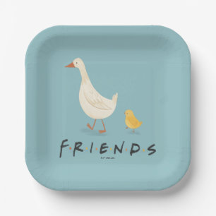 FRIENDS™ The Chick and the Duck Paper Plate