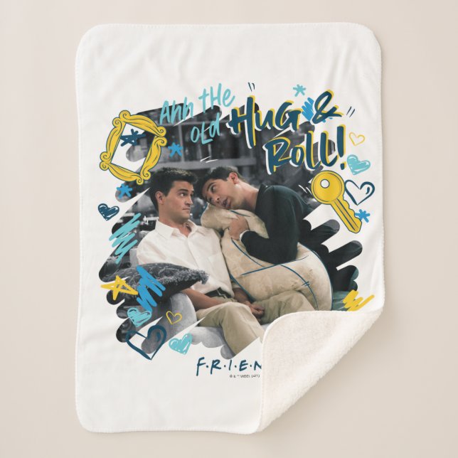 FRIENDS™ | The Old Hug & Roll Sherpa Blanket (Front)