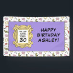 FRIENDS™ | The One With the Birthday Banner<br><div class="desc">Celebrate your birthday with this FRIENDS™-themed banner,  featuring iconic symbols from the beloved TV show. Personalise it by adding your name and age to create a unique and memorable decoration that will delight fans of the series. Perfect for adding a touch of nostalgia to your special day.</div>