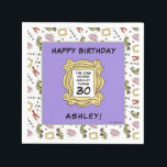 FRIENDS™ | The One With the Birthday Napkin<br><div class="desc">Celebreate your Birthday with FRIENDS™. These paper napkins feature all your favourite FRIENDS™ icons. Personalise by adding your name and age!</div>