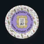 FRIENDS™ | The One With the Birthday Paper Plate<br><div class="desc">Celebreate your Birthday with FRIENDS™. These paper plates feature all your favourite FRIENDS™ icons. Personalise by adding your name and age!</div>