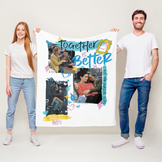 FRIENDS™ | Together is Better Fleece Blanket (In Situ)