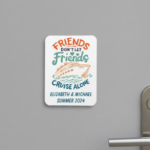 Friends Trip Cruising Cruise Cabin Door Magnet