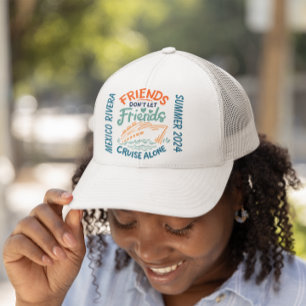 Friends Trip Cruising Cruise Cabin Door Trucker Hat