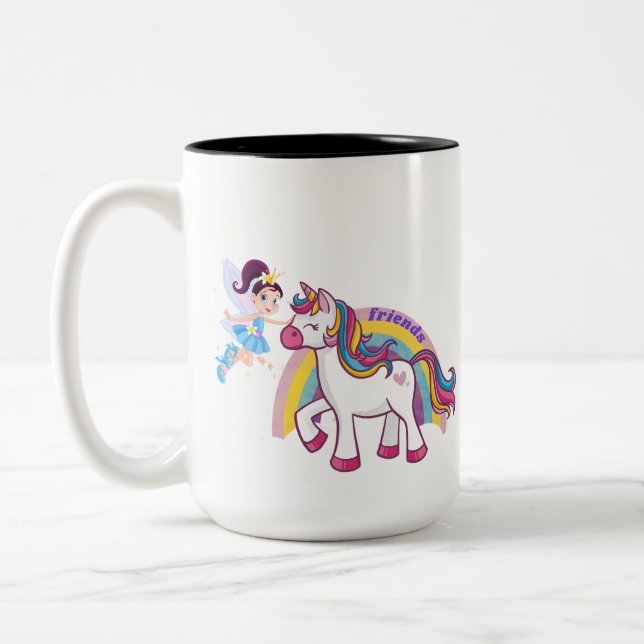 Friends Unicorn and Fairy Mug (Left)