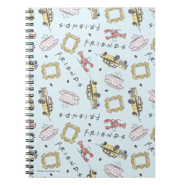 FRIENDS™ Watercolor Icons Pattern Notebook (Front)