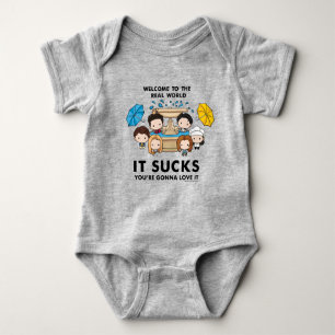 FRIENDS™ Welcome to the Real World Chibi Baby Bodysuit