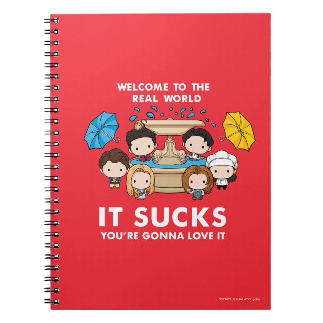 FRIENDS™ | Welcome to the Real World Chibi Notebook (Front)