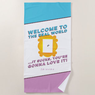 FRIENDS™ Welcome to the Real World - Peephole Beach Towel