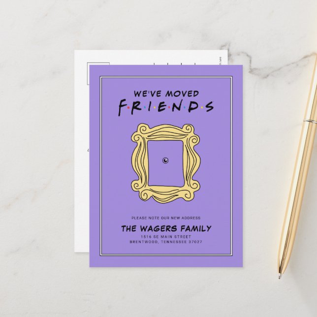 FRIENDS™ | We've Moved  Postcard (Front/Back In Situ)