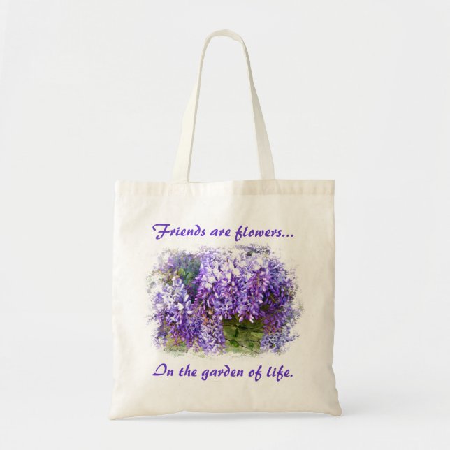 Friends Wisteria Tote Bag (Front)