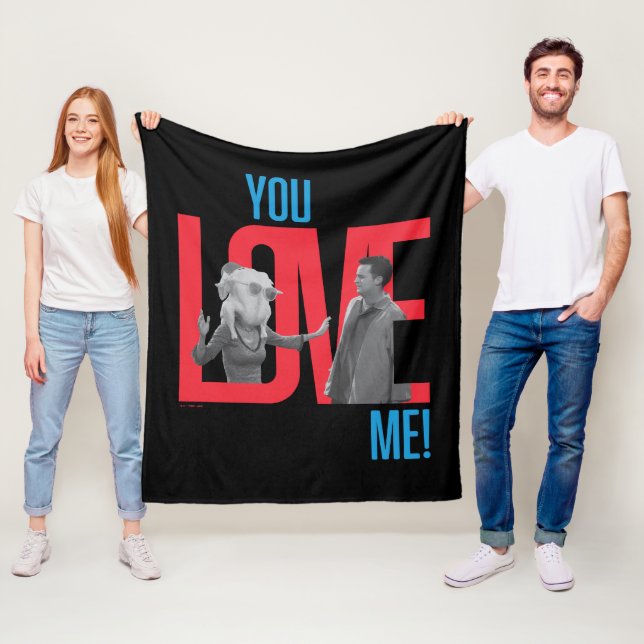 FRIENDS™ | You Love Me Quote Fleece Blanket (In Situ)