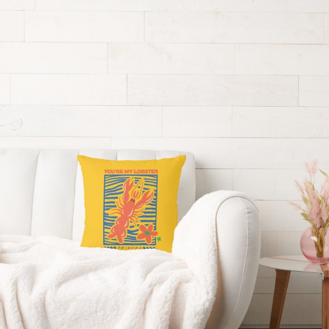 FRIENDS™ | You're My Lobster Vibrant Graphic Cushion (Couch)