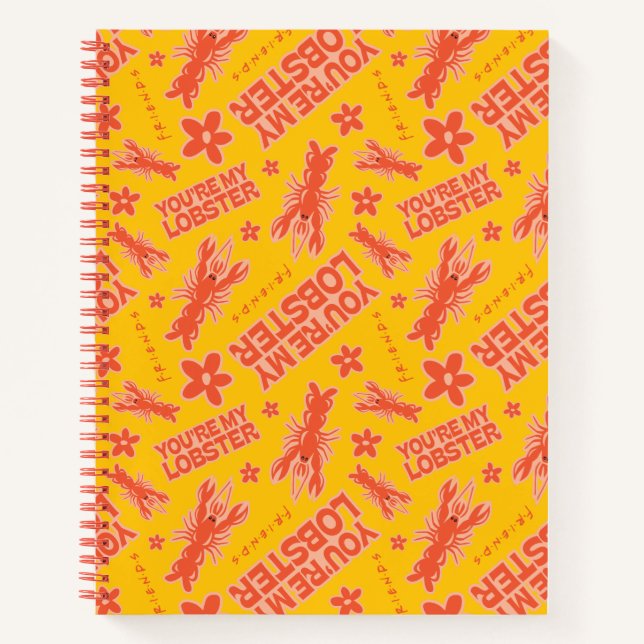 FRIENDS™ | You're My Lobster Vibrant Pattern Notebook (Front)