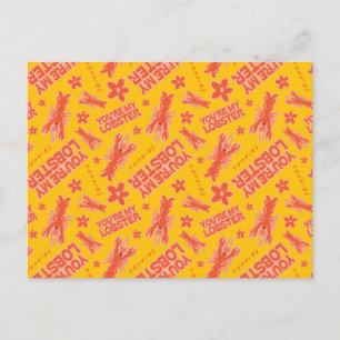 FRIENDS™ You're My Lobster Vibrant Pattern Postcard